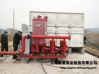 消防機(jī)組供水設(shè)備用作建筑工地臨時(shí)供水所用