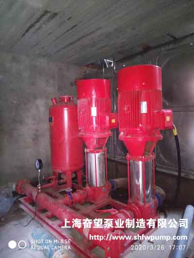 消防水泵房?jī)?nèi)大致情況及增壓穩(wěn)壓供水設(shè)備安裝位置