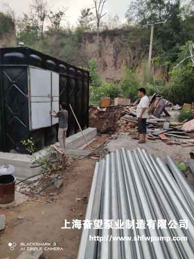 鞏義市常香玉紅色教育基地送地埋式一體化消防泵站內(nèi)安裝閥門管件等安裝附件；